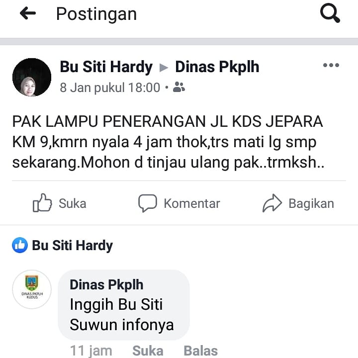 pkplhkudus's tweet photo. Bu Siti
Matur nuwun info nya. Monggo, sudah diperbaiki kawan kawan . Maaf, kalau selama ini mengganggu kenyamanan panjenengan . Oh iya, jangan buang sampah sembarangan. Pilah dari rumah nggih. https://t.co/EqSRO0Z4cn