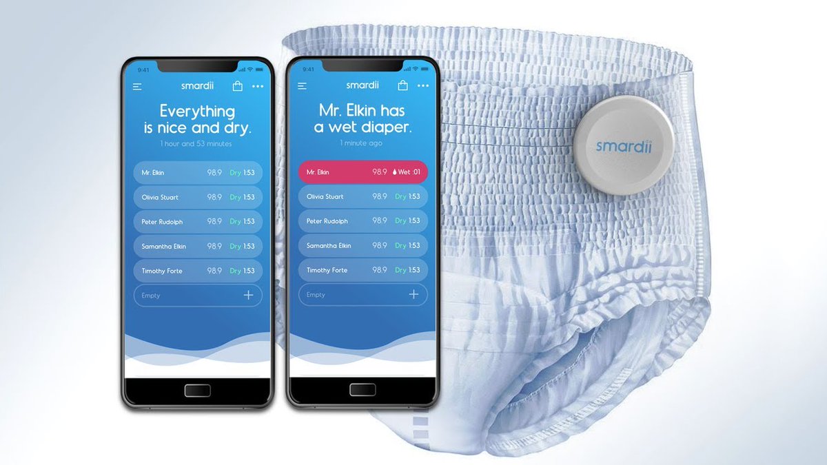 #Smardii presenta un pañal inteligente para el cuidado de adultos mayores. El pamper puede verificar la temperatura corporal, la posición del cuerpo y también hacer un análisis de orina en tiempo real mediante sensores.

#CES2020 

#TechLoversFM por <a href="/1077Fuego/">107.7 Fuego GMV</a> 🔥