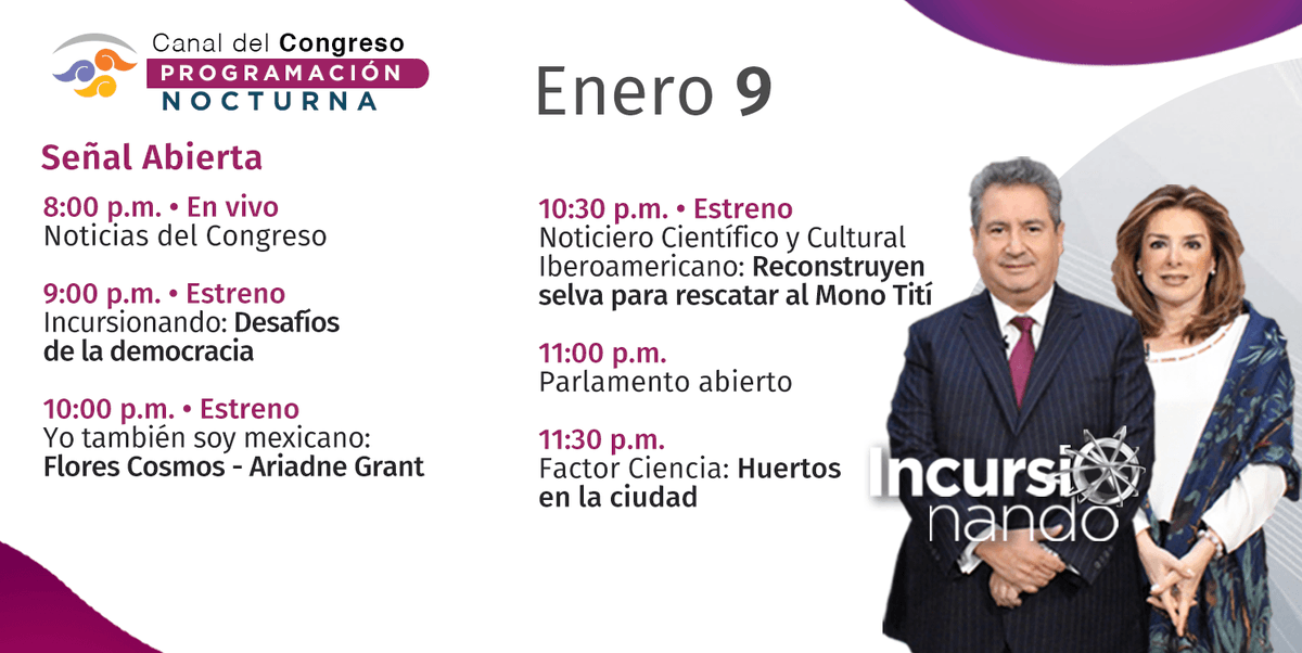 CanalCongreso's tweet photo. ¿Fue un día pesado? ¡Relájate viendo nuestras #SeriesyProgramas! 📺😉 https://t.co/rf5L481GcG https://t.co/6T63w8jSma