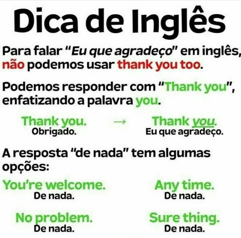 Dicas De Inglês 4 u (CadaDica) Twitter