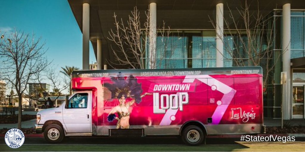CityOfLasVegas's tweet photo. A third shuttle and new stops will enhance the #DowntownLoop. #stateofvegas https://t.co/JKXo8MbLc8