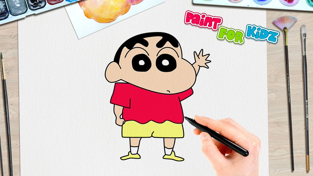 How To Draw Shinchan  Step By Step  Storiespubcom Learn With Fun