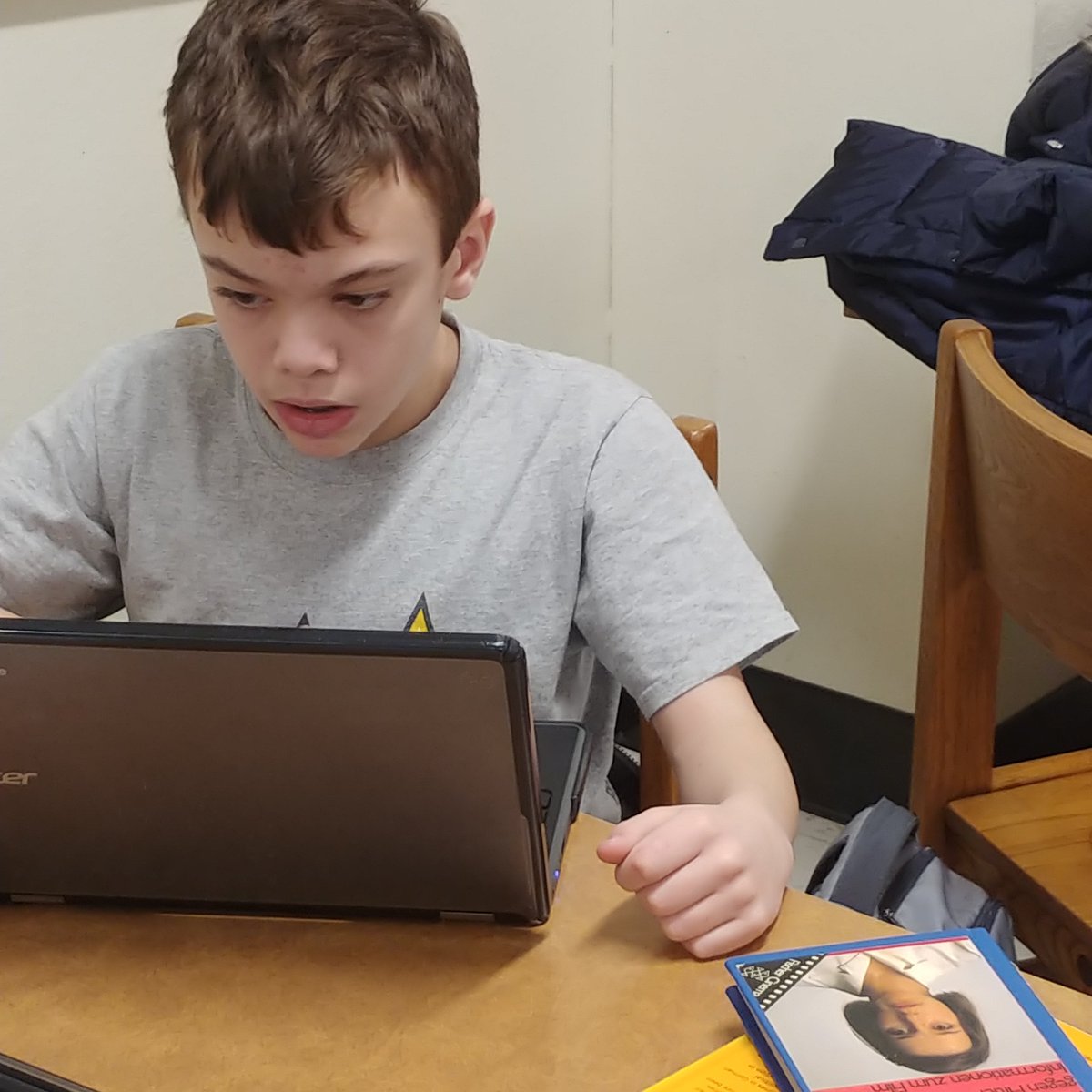 Some more hard working 6th and 7th grade DA students!  Mrs. Nelson and Mrs. Koester were proud of everything their students accomplished at the U of M today!