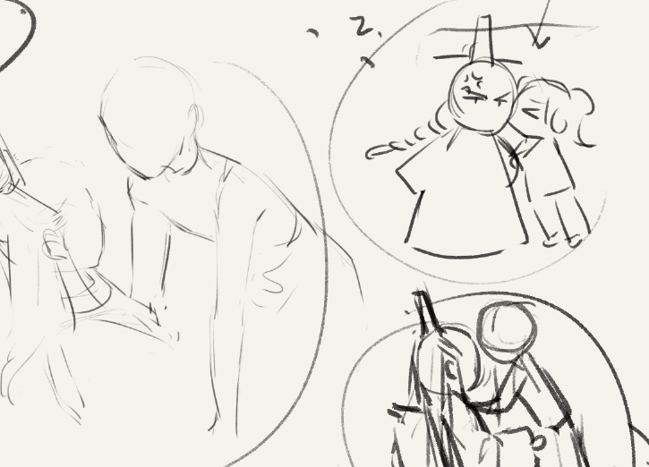 me trying to pick a pose for XuanYu and Sir Xu yesterday.... 