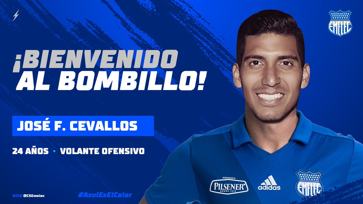FichajesEc1's tweet photo. Emelec oficializó la contratación de José Francisco Cevallos Jr. https://t.co/wgyLs6GD1i