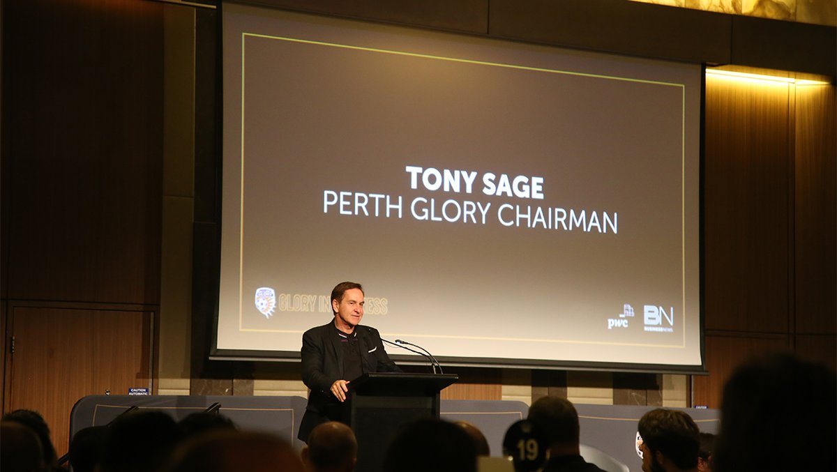 PerthGloryFC's tweet photo. Exciting new role for Glory Owner and Chairman...
Tony Sage has been appointed Chairman of the London Football Exchange Football Group project.
Full details here: https://t.co/3NdTHQhl2n
@ALeague
 #OneGlory https://t.co/P0xCFOwJ7Z
