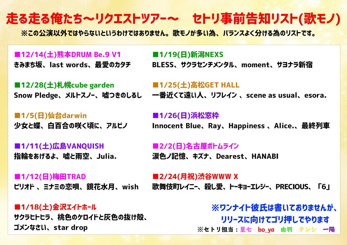 theraid_staff's tweet photo. 【明日朝10時よりチケット一般発売】

■1/19(日)新潟NEXS
■1/25(土)高松GETHALL

新潟は3/15(日)松本ALECX行きを賭けたLIVEです🍎
行かせて下さい❗️
少しずつですが可能性見えてきました👀
お力添え宜しくお願い致します❗️

https://t.co/1Dzs2ENwjh https://t.co/rYeG0MAzsZ