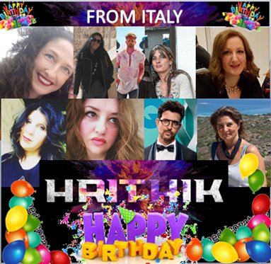 Joannahellas74's tweet photo. @RakeshRoshan_N @iHrithik Happiest birthday from Italy as well!!! May the Lord keep him safe and happy!!!!
#HappyBirthdayHrithikRoshan 
#IloveHrithikmorethanlife 
#MyOneandOnlyGod https://t.co/cR0smcaCKC