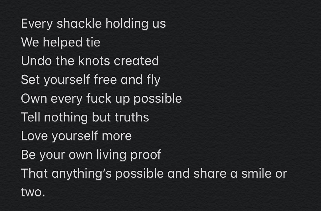 injamusic's tweet photo. Written in a place I shouldn’t be in, on the way to where I should be while travelling back in time. My crazy jet lag brain 😋 I’ll start sharing more writings if you beautiful humanbeans want?
#vibesgang #importanceneverjustifiesanything https://t.co/3aj5bhR0EX