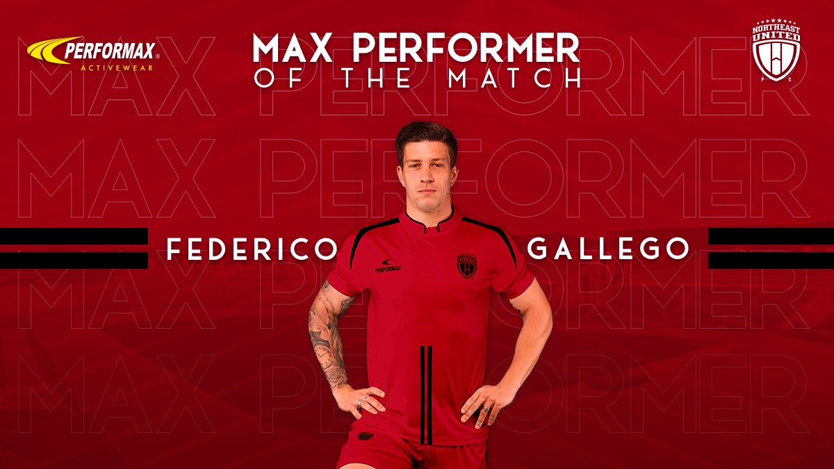 NEUtdFC's tweet photo. The @PerformaxIndia Max Performer of the Match for #FCGNEU - Federico Gallego. 

#StrongerAsOne https://t.co/ikDsbSKwnJ