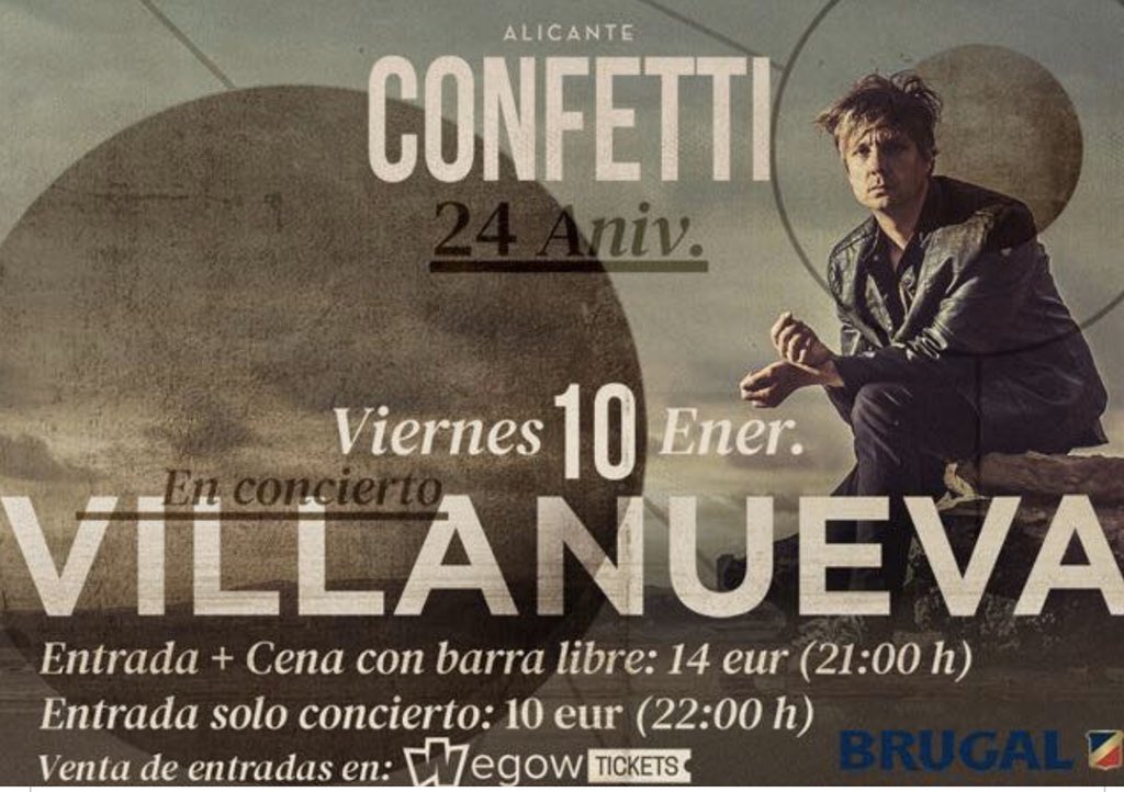 SeguimosaSean's tweet photo. Los amigos de @secondmusic en Alicante podremos disfrutar esta noche en Conffeti de @VILLANUEVAmusic y su último trabajo “Cuartos de Invitado”, aconsejamos no perdérselo!!
@KonradPS https://t.co/REqE9tCfOO