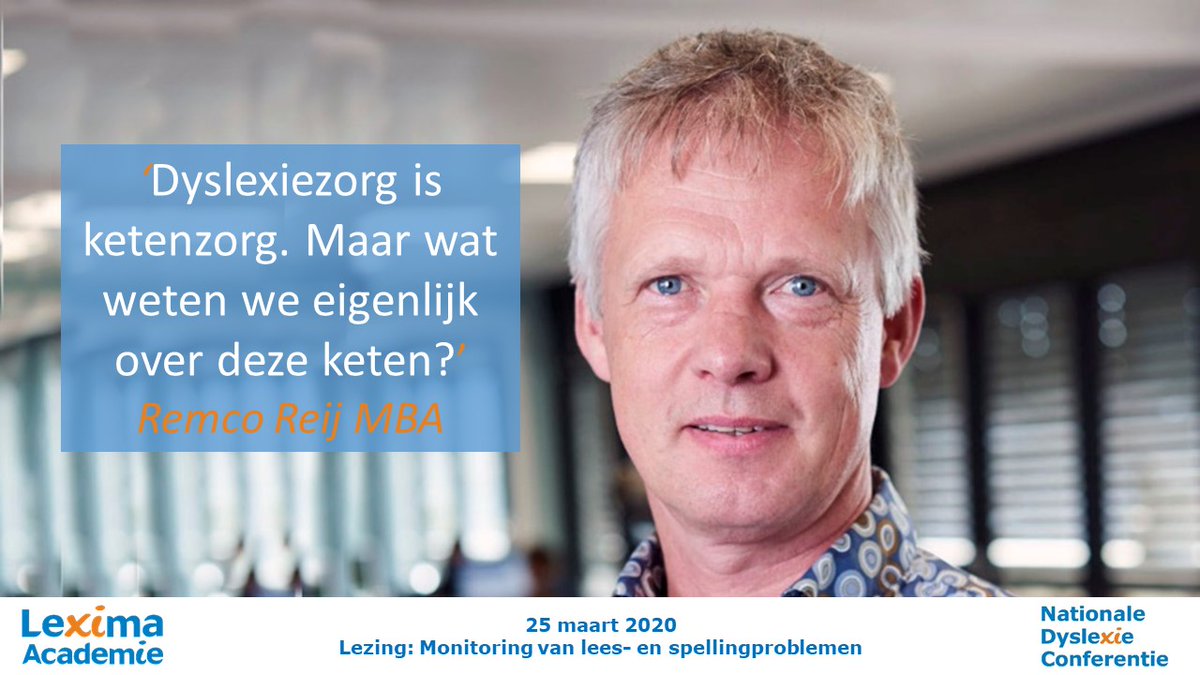 Monitoring van lees- en spellingproblemen. Hierover spreekt Remco Reij MBA tijdens de #NDC2020 op 25 maart 2020. Meld u aan voor 13 januari en profiteer van de vroegboekkorting!