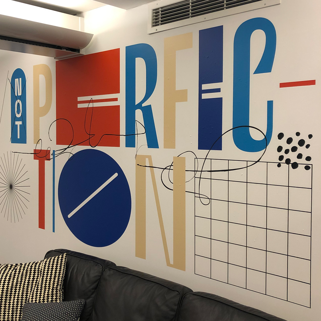 Shillington_'s tweet photo. The #ShilloMAN campus has had a spruce up! Check out their brand new mural designed by full-time teacher Ed Baptist @rwestillfriends—'Progress, Not Perfection', a mantra we can all live by. Big thanks to @Puck_Studio for installing it for us. https://t.co/ktQpHzuPKc