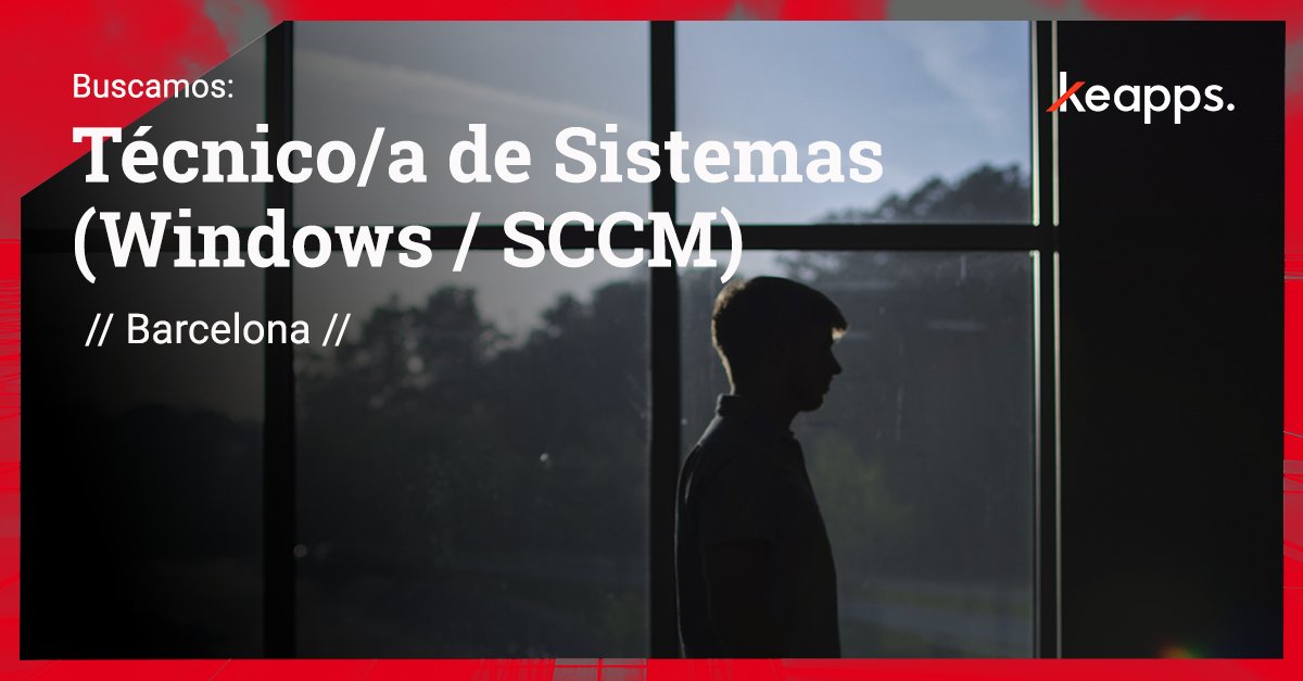 keapps_'s tweet photo. ¿Buscas nuevos retos profesionales como técnico/a de sistemas? 

Echa un vistazo a este proyecto.-> https://t.co/2CcAwYsFXY

#Windows #SCCM https://t.co/uPgFQk7Fnt