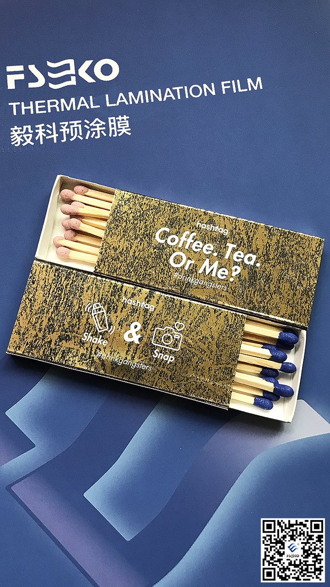 DerekMa19's tweet photo. Check out the finished product: Matchbox, which foiling by our EKO Toner Foil Gold foil. The antique finish design was using a very thin gauze while foiling. #matchbox #foiling #boxes #antiquefinish #foil #laminator #laminating #tonerfoil by #ekofilm #eko https://t.co/PpdkFEueQ5