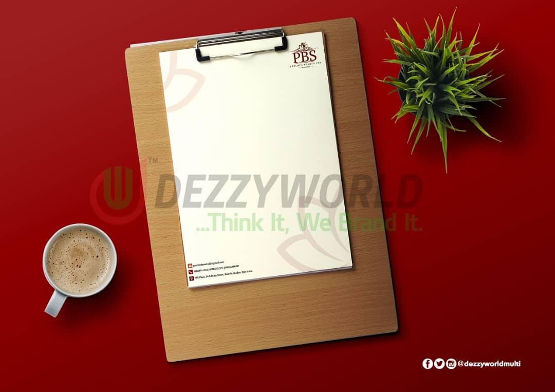 dezzyworldmulti's tweet photo. Letter head design for Peaches Beauty and Spa.
A letter head says a lot about what your brand has to offer to a potential client. It's what represents you when you're not there.
Think it! We brand it!
#dezzyworldmulti #letterhead #design https://t.co/ohORaASa3G
