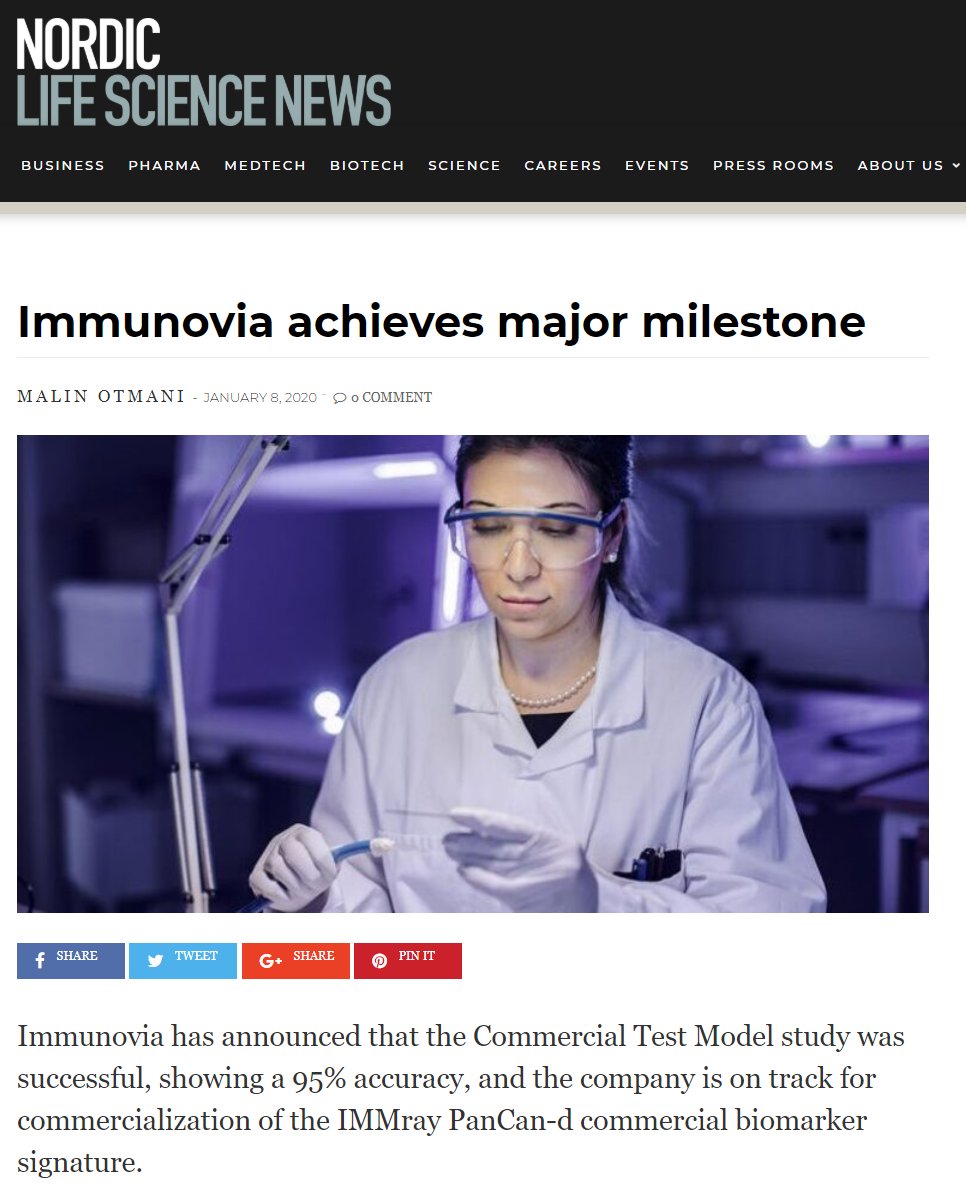 immunovia's tweet photo. Nordic Life Science published about Immunovia’s achievement of major milestone and Q3 launch of #IMMray PanCan-d developed for #earlydetection of #PancreaticCancer.
https://t.co/7fi2abivsH https://t.co/nh6B2NXNNF