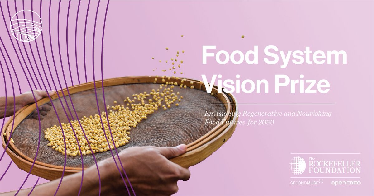 ¿Cómo podemos transformar nuestro sistema alimentario para que pueda nutrir a todas las personas, crecer la economía mundial y promover un entorno próspero? Conozca más sobre el Premio #FoodVision2050 de US$2M y comparta su visión: ow.ly/rh4a50xFzRc