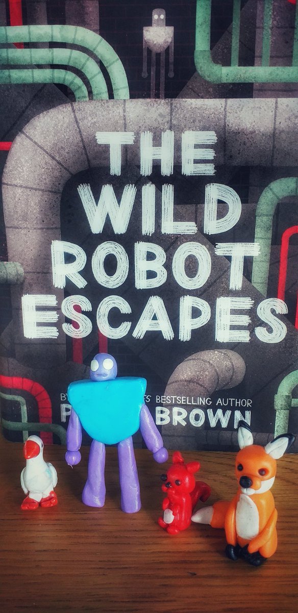 ki_little's tweet photo. @itspeterbrown 1 yr. later &amp; we're still reminiscing about the amazing adventures of Roz and her pals. Today, the kiddos and I used fimo to recreate some of our favorite characters. Thanks for sparking reading love in or family - when is the next adventure hitting bookshelves? https://t.co/lRYypRHlSm