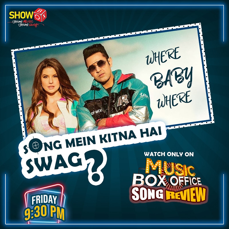 EPICMusic_TV's tweet photo. Song mein kitna hai swag? .
.
Watch in Music Box Office, tonight at 9:30 PM only on ShowBox
.
.
#musicboxoffice #songreview #wherebabywhere #punjabisong @GippyGrewal @Officialneha @TheHumbleMusic @RAJIEEMSHINDE https://t.co/D2gknylSh8