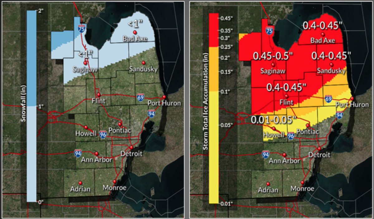 John Allen On Twitter Nws Detroit Has The Following Graphic Out Isabella Is Under The Scale On The Upper Left About Half In The Red Zone Https T Co Qomx8x4xvg