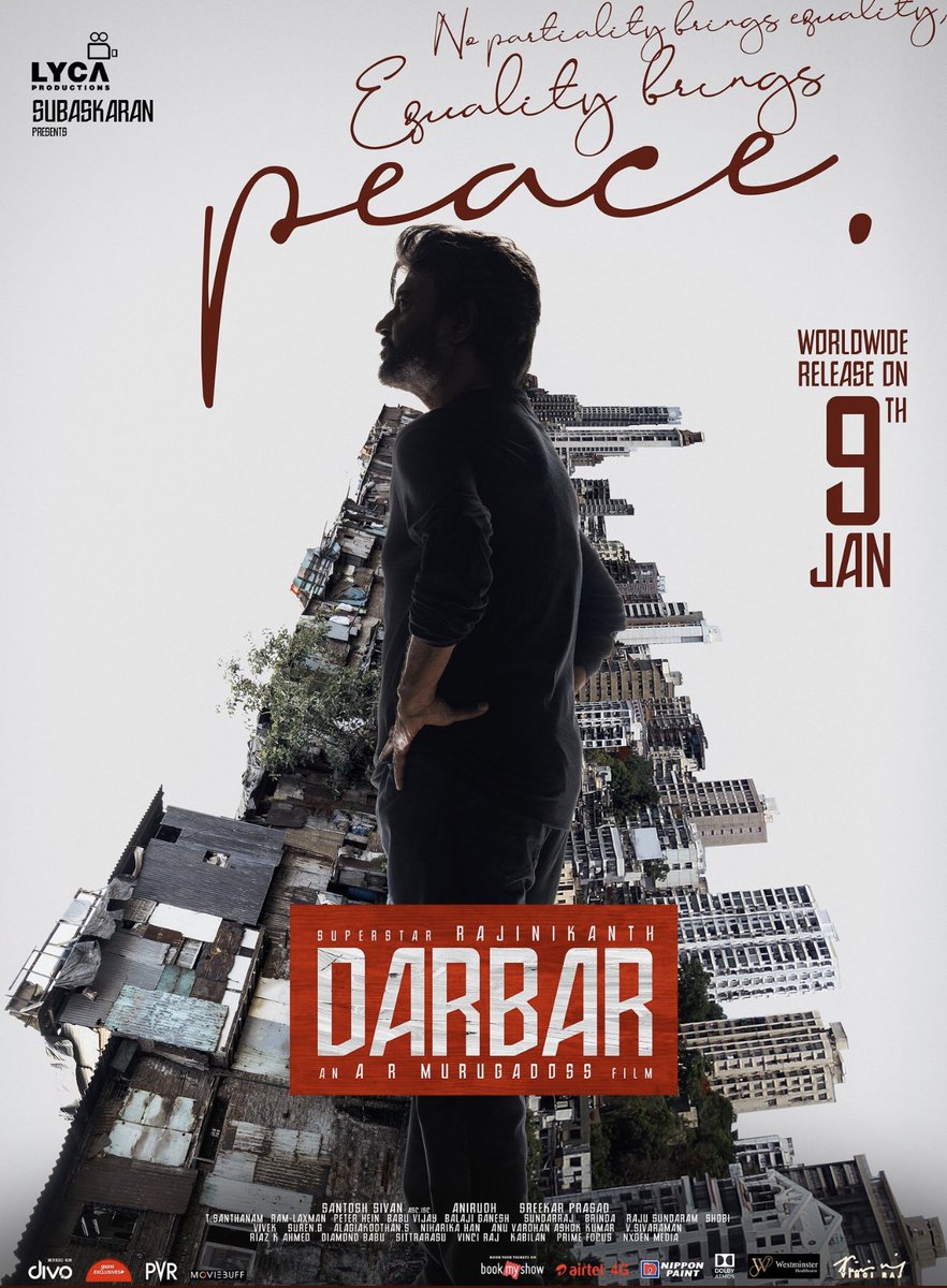 nandinikarky's tweet photo. Heartfelt wishes to #Darbar that released this week. Happy to have worked on the subtitles of the project with @Subemy. Here, for us to witness, the power of charisma that continues to capture the devotion of different generations! https://t.co/sUBxJOSFei