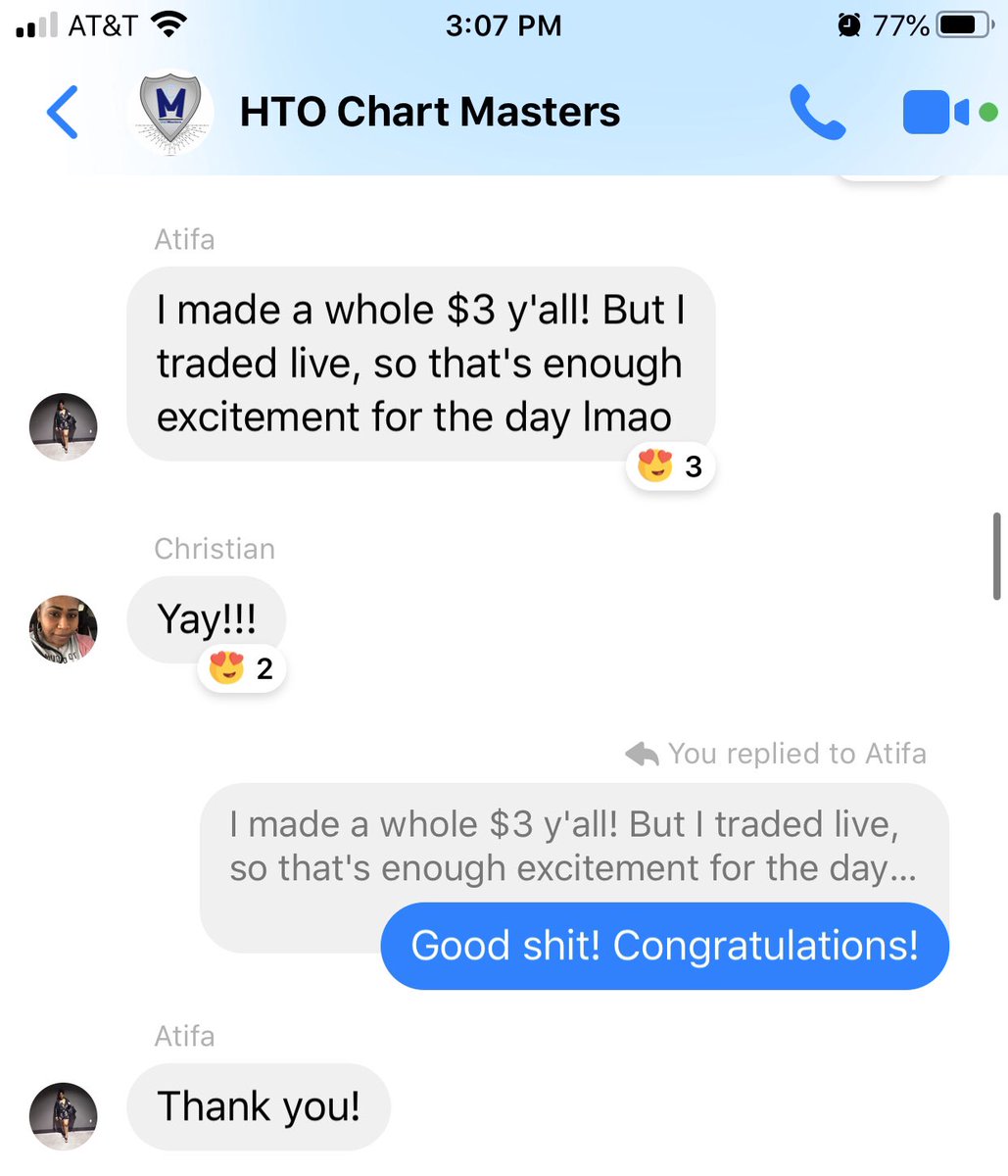 BHCapitalEntLLC's tweet photo. If only yall could witness the shift that has taken place amongst the #ChartMasters. Beautiful things. 

DISCLAIMER: “Margin” denotes trades that are conducted using simulated currency. All other trades were conducted with “real” money. 

#BHCE #HTO #HTOA #Abakuas #TeamMamba https://t.co/zsfXJWbUlt
