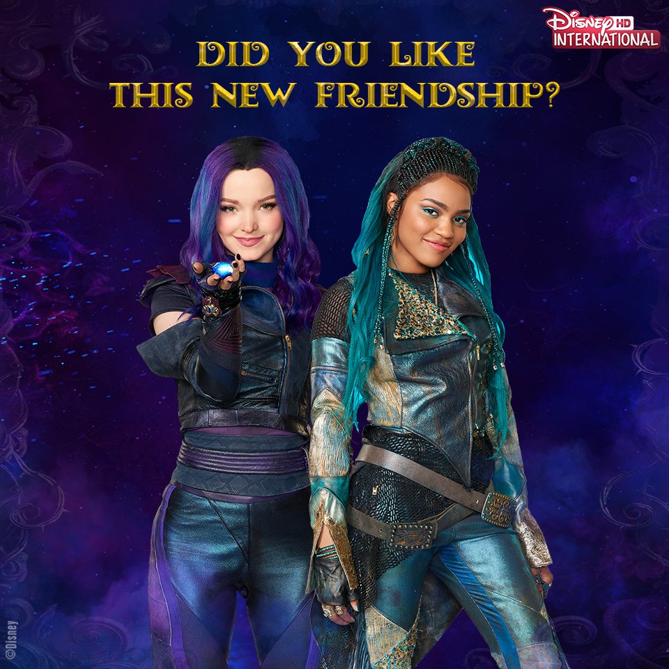 DisneyIntHD's tweet photo. We cannot get enough of this fierce friendship, can we? @DoveCameron @chinamcclain 

#Descendants3 #EvilIsBack #GoodvsBad https://t.co/zsfkTdAnUK