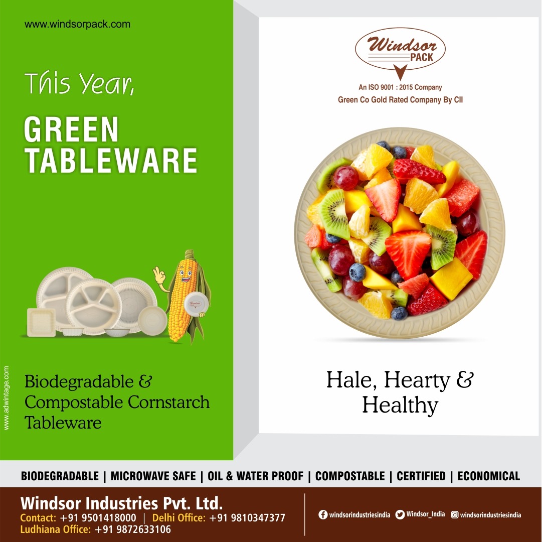 Windsor_India's tweet photo. This year has got to be all about clean living and the green living.
#WindsorIndustries #Biodegradable #CornstarchTableware #Sustainable #EcoFriendly #EnvironmentFriendly #Compostable #MakeTheChange #SaveEnvironment #Setfor2020 https://t.co/btvsF3ODjc