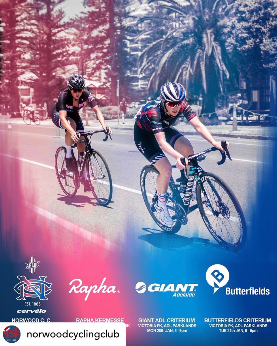 Come join in ladies! Great racing for everyone during the #TDU!
Big 🙏 2 our generous sponsors 4 supporting women’s cycling. 
<a href="/NorwoodCycling/">Norwood Cycling Club</a> is offering Women’s A, B &amp; C graded racing: Sun, Mon &amp; Tues, 19-22 Jan 2020. Enter now before you miss out! entryboss.cc/calendar/norwo…