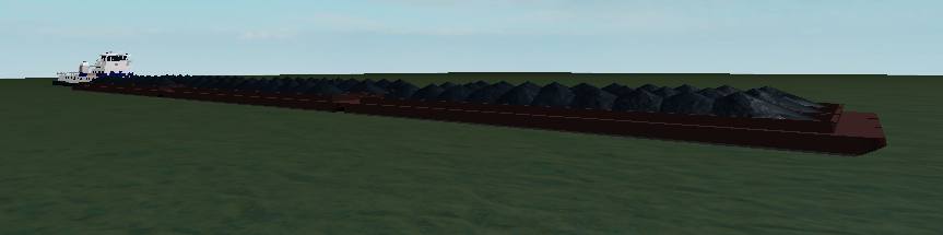 basic low part miniature towboat and barge #roboxdev