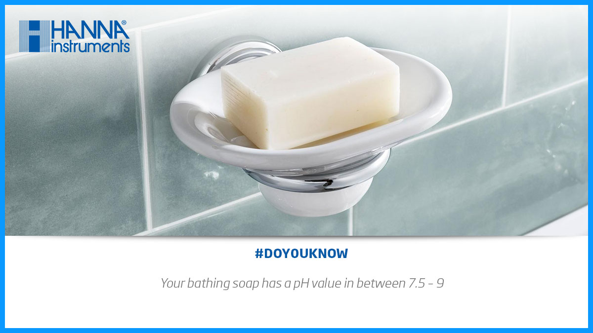 hanna_marketing's tweet image. #DoYouKnow

Your bathing soap are made mild to suit all skin types. If it has lower pH value then it will be harsh on your skin. Select the ones which are neutral and best for your skin.

#HannaInstruments #pHValue #BathingSoap #pHMeter #pHDetermination #MeasuringpH