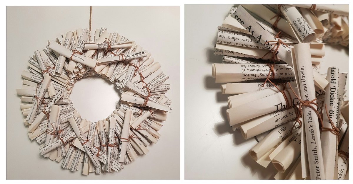 A Twist of Somerset (@twistofsomerset) on Twitter photo #Wreaths aren't just for Christmas!
I had some #book pages left over after creating the Dahlia wreath yesterday - lots of scroll rolling later - and this little beauty is also ready to take over to <a href="/emporiumTA21/">Emporium Somerset</a> for today's restock.
#recycling #upcycling #Wreaths aren't just for Christmas!
I had some #book pages left over after creating the Dahlia wreath yesterday - lots of scroll rolling later - and this little beauty is also ready to take over to <a href="/emporiumTA21/">Emporium Somerset</a> for today's restock.
#recycling #upcycling