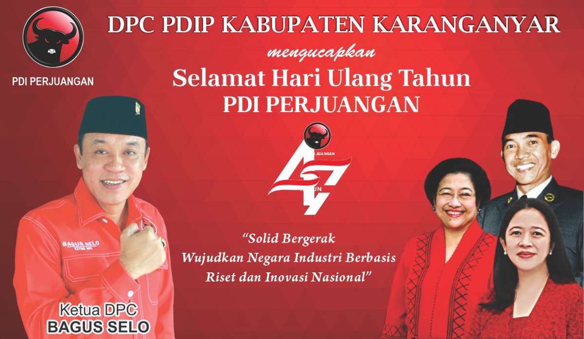 #47TahunPDIPerjuangan
#PDIPerjuangan
#KandangBanT3ng