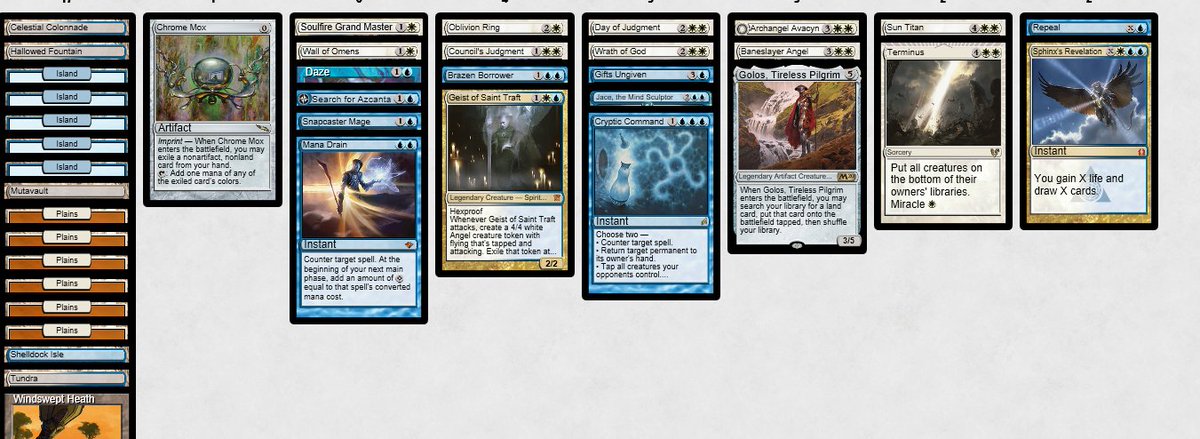 thetomtracey's tweet photo. Local man wins Vintage Cube league with UW pile of cards.
#Twitch #Streaming #MTGO #MODO #MTG #CrypticCommand https://t.co/aMk0CVI3qR