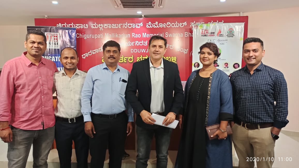 Mutturajenglish's tweet photo. #pressmeet #TiEHubli #TiECON #HUBLI #Denisons https://t.co/ZSIfz3VbFT