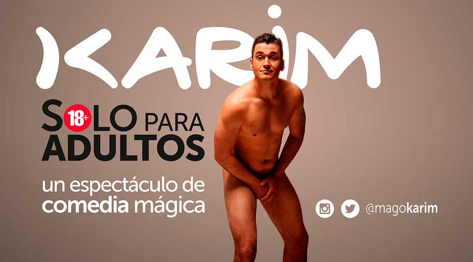 TeatrosLuchana's tweet photo. ¿Aún no conoces a @magoKARIM? Premio nacional de #magia cómica (2004). Ganador del concurso del Circuito de #CaféTeatro (2011). Premio #Frakson (2004). Premio de escenario en el #CampeonatoEuropeo de Magia (2005). No te pierdas #SoloParaAdultos S22h45 https://t.co/31oB7SIWm7 https://t.co/LVKlV21MHi