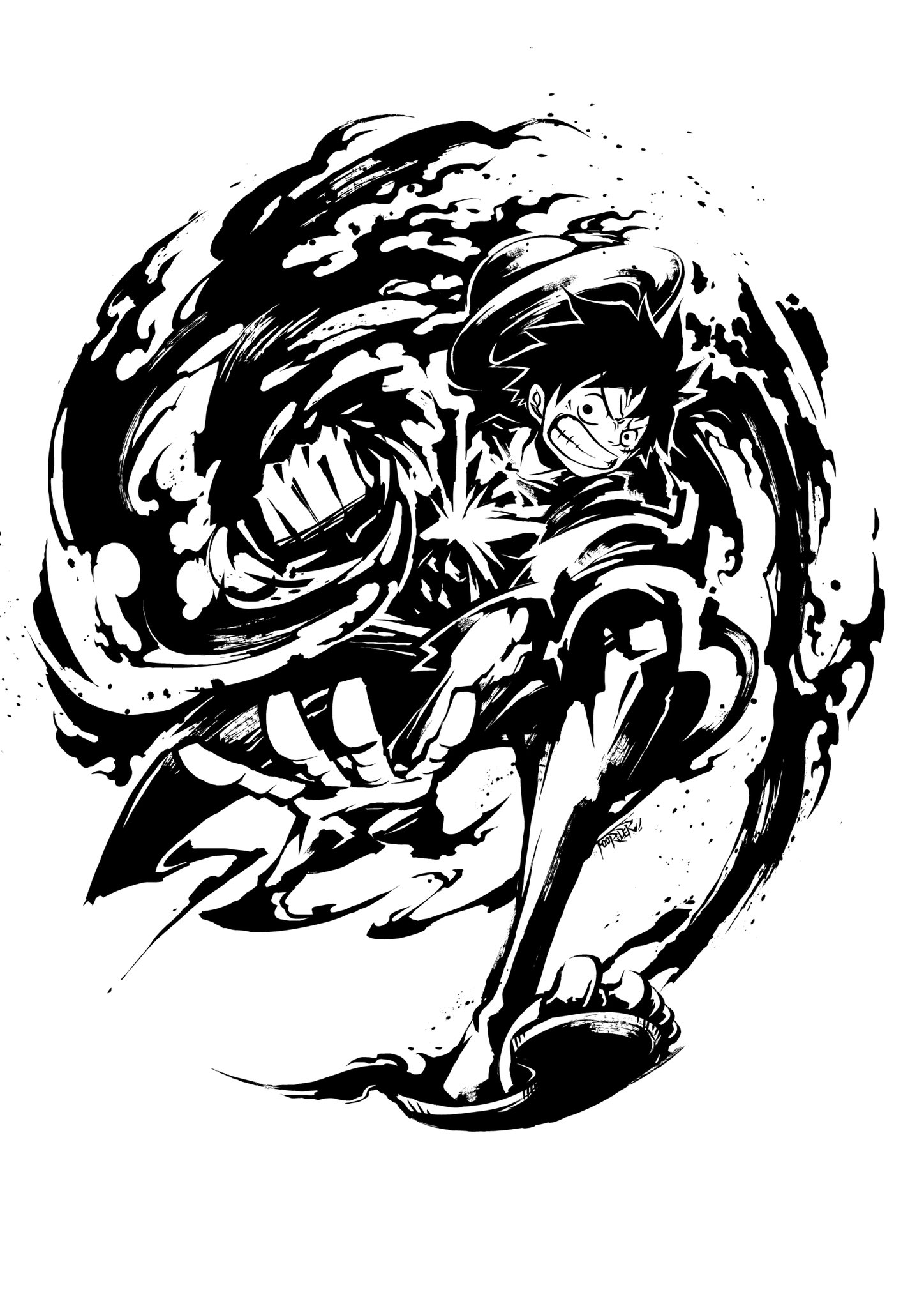 （人気）ONE PIECE イラスト黒フレーム付き　2013 FOORIDER on X: 