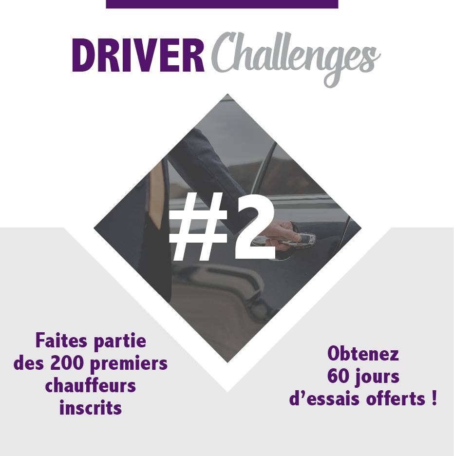 box_driver's tweet image. Chauffeurs, relevez nos Driver Challenges !
Défi #2 : Faites parties des 200 premiers inscrits et obtenez 60 jours d'essais offerts au lieu de 30 !
Rendez-vous sur driver-box.com
#driverchallenges #vtc #taxi #chauffeurs #driver