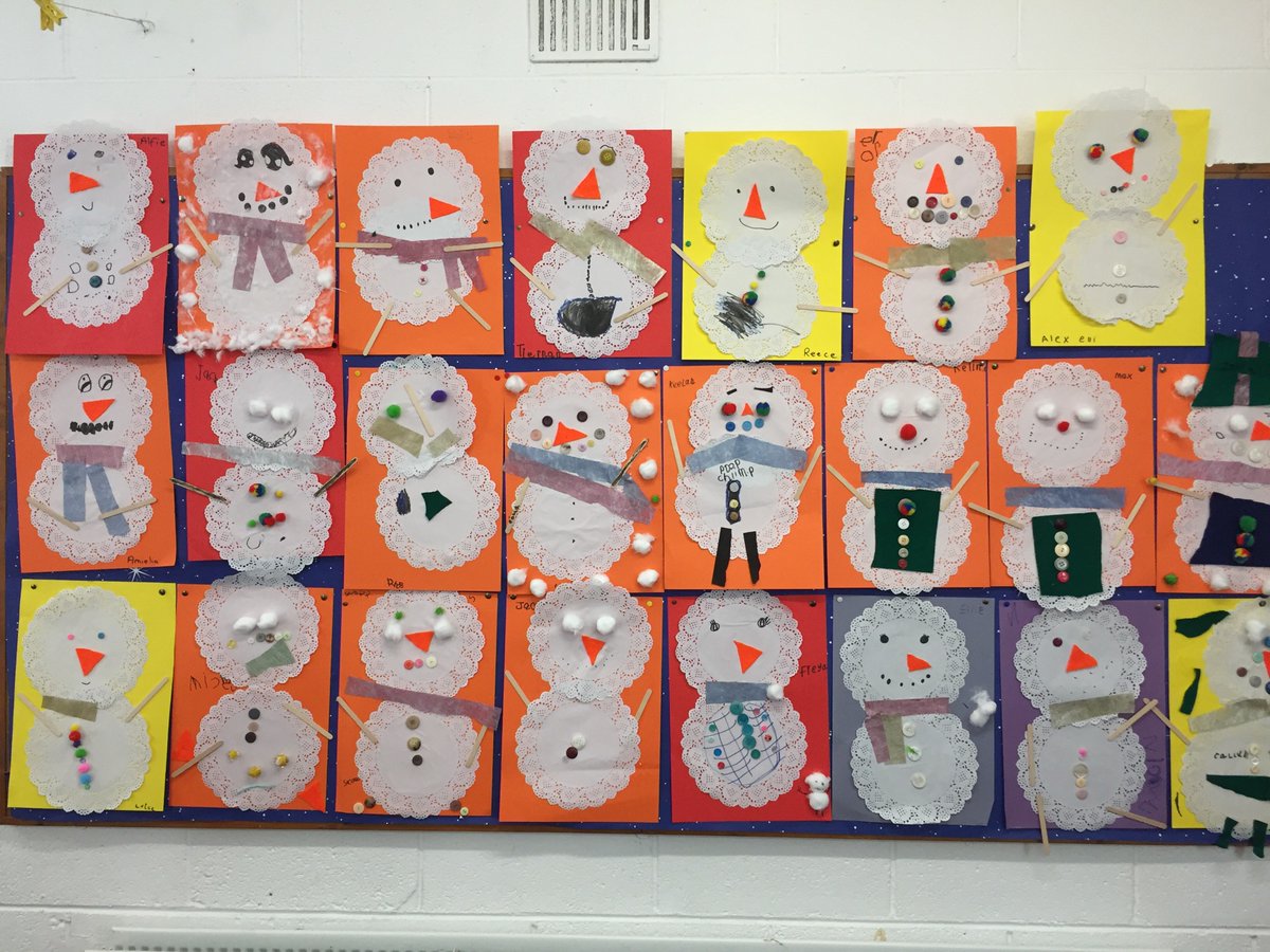 We were busy making our Snowmen today! #art #seniorinfants #ajollylittlesonowman