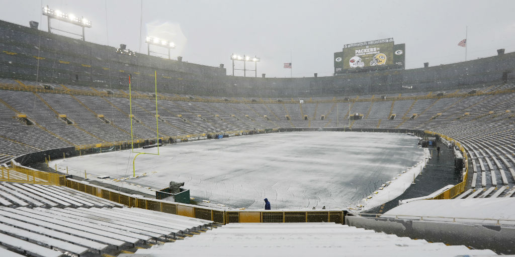 Image result for lambeau field currently jan 12 2020