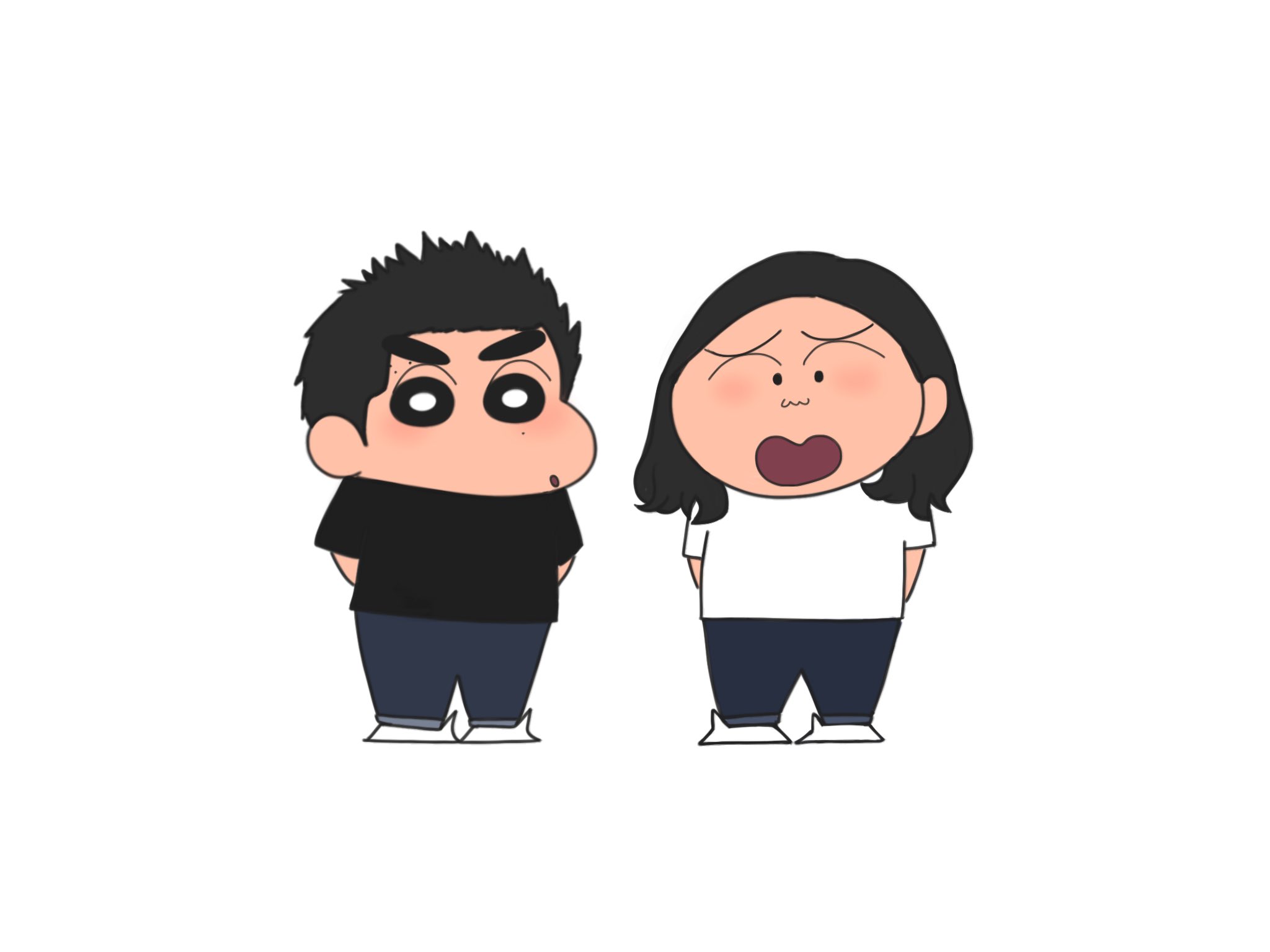 おせき 新年一発目ー しんちゃんとマサオくんでかが屋 かが屋 加賀 さん 賀屋 さん クレヨンしんちゃん
