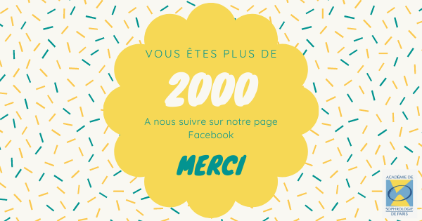 AcadSophro's tweet photo. 🎈🎊🎉 Vous êtes désormais 2000 (et un peu plus 😊) à avoir liké notre page et à suivre l’actualité de l’école. Merci à tous pour votre soutien et votre fidélité 🙏

#sophrologie #sophrologue #ecoledesophrologie #formationsophrologie https://t.co/OI5VAehDd8