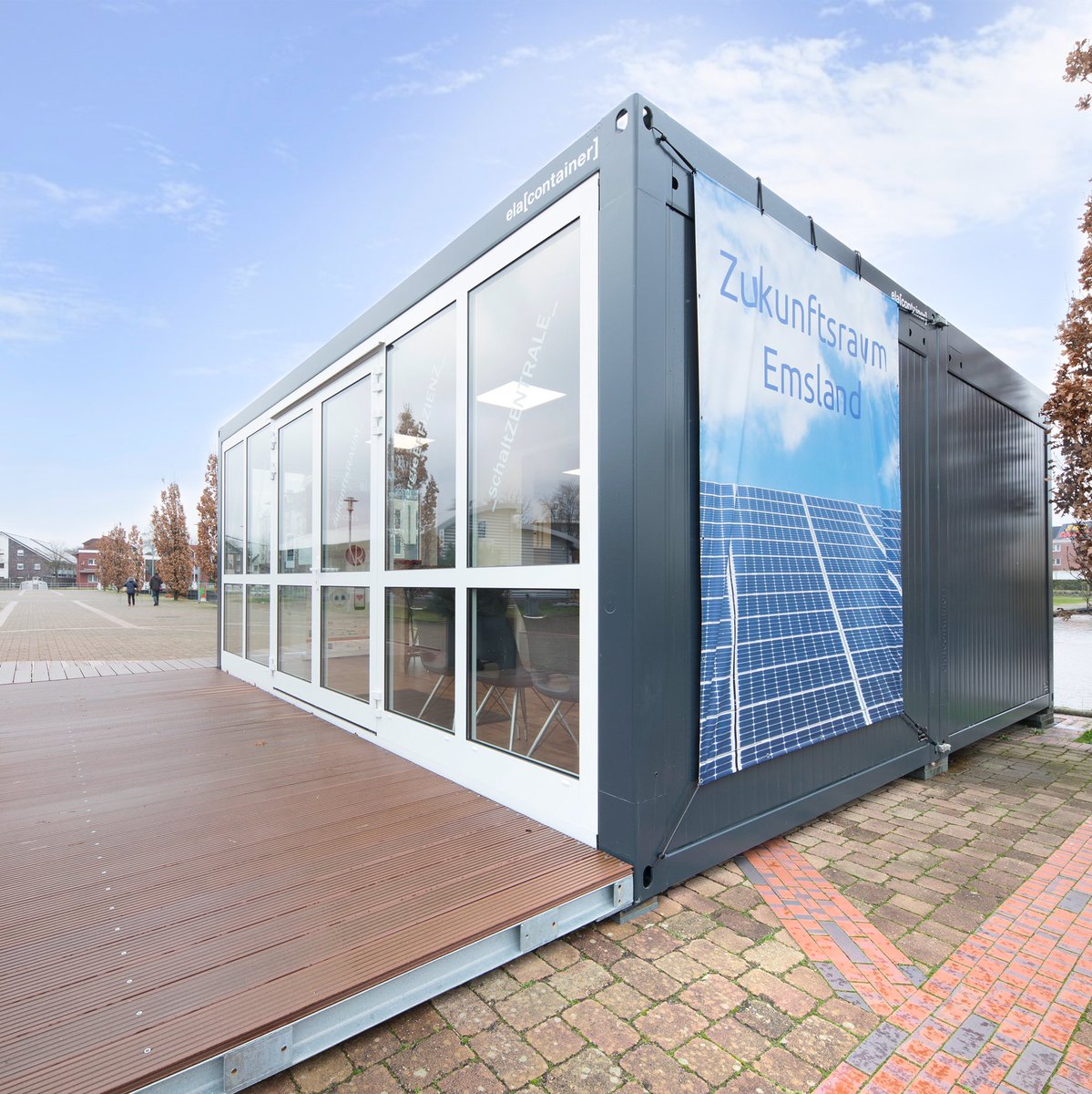 Ela Container We Create Space For The Future Have A Look At Our Facility For Our Home District The Emsland Its Used As A Showroom For Smarthome Technologies T Co Dfe2kpvqec