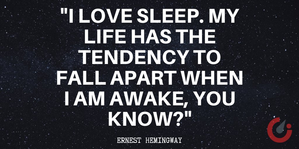 Instavit's tweet photo. Sleep matters! It is as important to our health as eating, drinking and breathing.
#FridayMotivation #goodsleep #businesstravel #Travel #traveling #Hemingway https://t.co/VvaIlLTtZg