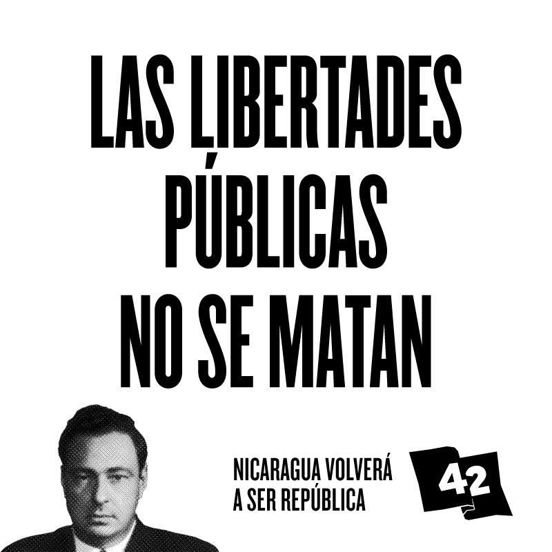 LuciaPinedaU's tweet photo. “Somos nosotros los que debemos de formar nuestro porvenir y conquistar la libertad que se nos ha arrebatado.” #PJCH Héroe Nacional. Mártir #libertadesPúblicas. 42 años de su asesinato https://t.co/PQ9JyxT2FP