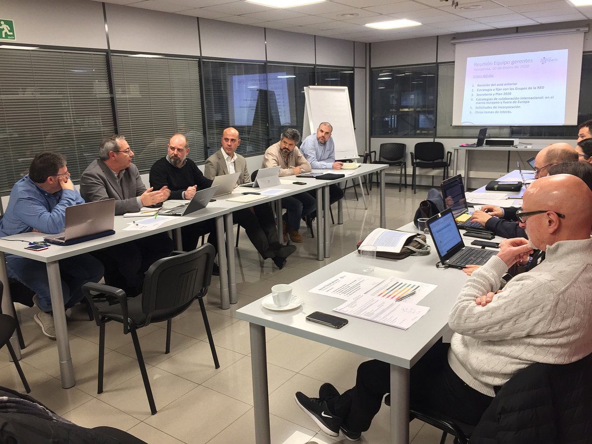 Tasubinsa's tweet photo. Esta mañana ha tenido lugar en Tasubinsa Arazuri una reunión de gerentes de las entidades de la #RedCompartir, entre las que se encuentra Tasubinsa.
#DiscapacidadIntelectual https://t.co/kcgdUORsaI
