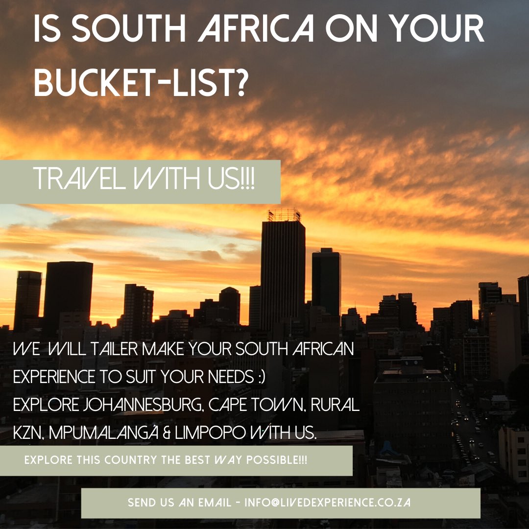 Livedexperienc's tweet photo. We are open for business in South Africa 🇿🇦// Not keen on our group trips &amp; want to experience South Africa with your own friends or just alone? Maybe our dates don’t quite work for you?

#TravelWithUs #Travel #ExploreSA #SouthAfrica #WeDoTravel #Africa #TLETravels https://t.co/2JvIYXJKL0