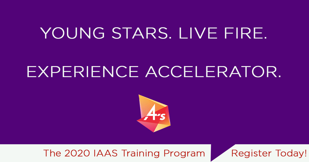 Register now for the IAAS Training Program! Our course starts 1/28/20. Ideal for young professionals with 1-5 years of experience. Of course, there's that famous quote: "What if we train and them and they leave" ... "What if we don't and they stay...!" aaaa.org/event/4as-atla…