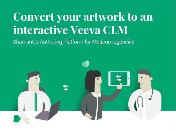 With ShamanGO, it becomes effortless to create and modify interactive detail aids for the Veeva CLM. Whether you're an agency trying to satisfy your clients, or a pharma company that wants to have the capability to seamlessly integrate with Veeva, it's all possible.

#veeva #hcp